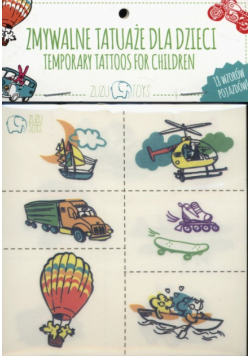 Zmywalne tatuaże dla dzieci - Pojazdy
