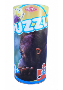 Puzzle w puszce 56 elementów Małpa