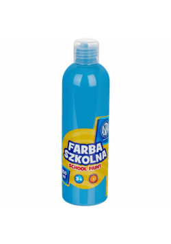 Farba szkolna naturalna tempera Astra 250 ml niebieska
