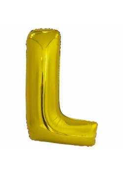 Balon foliowy litera L złota 56x86cm