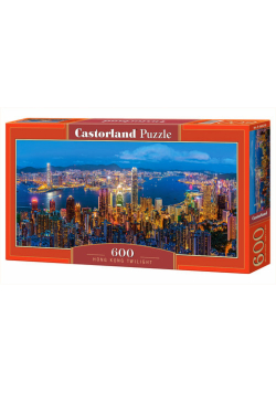 Puzzle 600 Panoramiczne:Hongkong Twilight