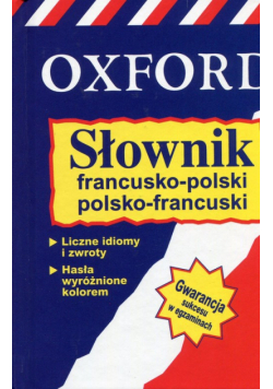 Słownik francusko-polski Oxford nowy