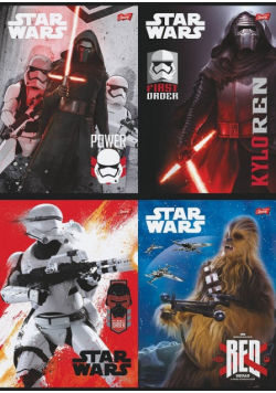 Zeszyt A5 Star Wars w kratkę 32 kartki mix 15 sztuk