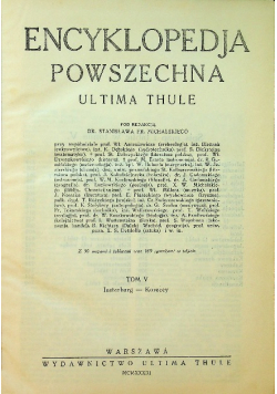 Encyklopedia Powszechna Tom V 1933 r.
