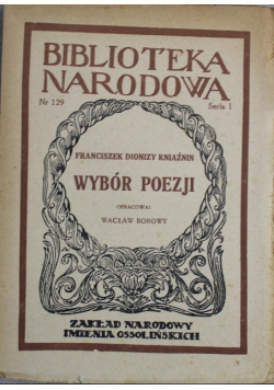 Karpiński Wybór poezyj 1926 r.