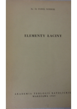 Elementy Łaciny
