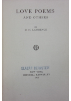 Love poems and others, 1915