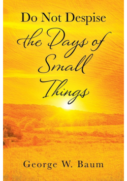 Do Not Despise the Days of Small Things