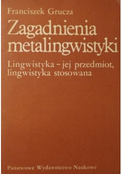 Zagadnienia metalingwistyki