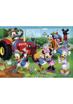 Puzzle Supercolor Myszka Miki Farma 104