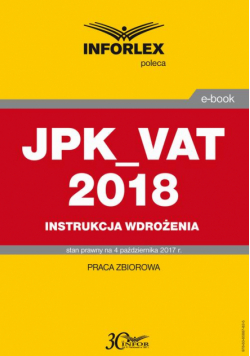JPK_VAT 2018 Instrukcja wdrożenia