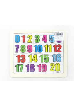 Puzzle drewniane Układanka Cyferki 20