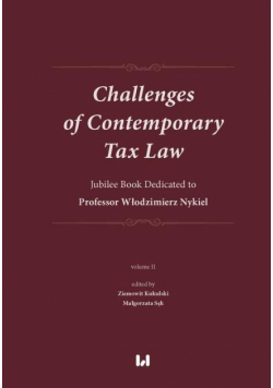 Challenges of Contemporary Tax Law