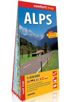 Alps laminowana mapa samochodowa 1:650 000