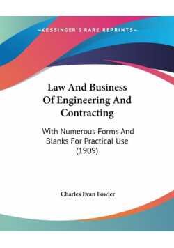 Law And Business Of Engineering And Contracting