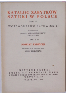 Katalog zabytków sztuki w Polsce, tom VI, zeszyt 11