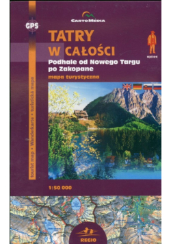 Tatry w całości Mapa turystyczna 1:50 000