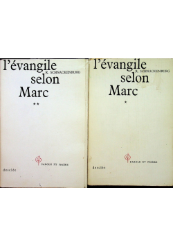 Schnackenburg l evangile selon marc Tom I i II