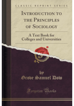 Introduction to the Principles of Sociology