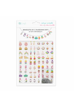 Bransoletki diy z zawieszkami puffy rainbow