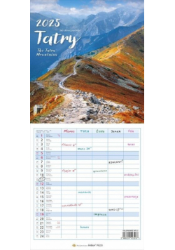 Kalendarz 2025 Tatry