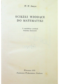 Ścieżki wiodące do matematyki