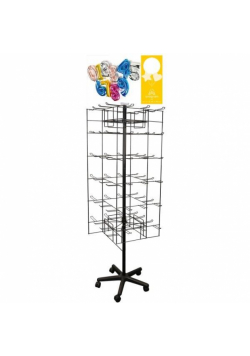 Spinner-Display 72 wieszaki 4-stronny czarny