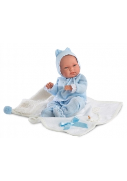 Lalka 73849 bobas Nico w niebieskim kostiumie 40cm