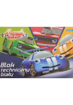 Blok techniczny A4 10 kartek biały z szablonem
