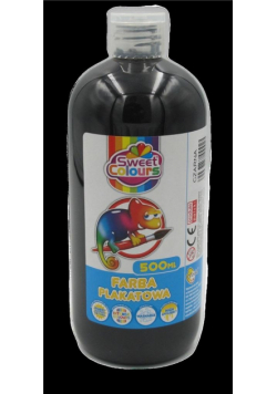 Farba plakatowa czarna 500ml