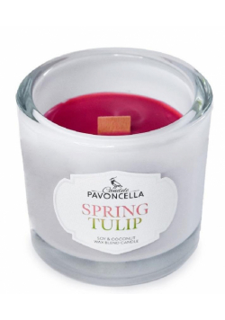 Świeczka sojowa Spring Tulip biała 170g
