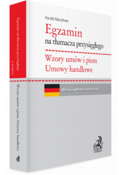 Egzamin na tłumacza przysięgłego Wzory umów i pism Umowy handlowe