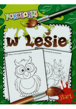 W lesie Pokoloruj