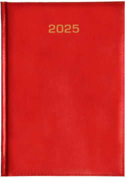 Kalendarz 2025 dzienny A5 Baladek czerwony