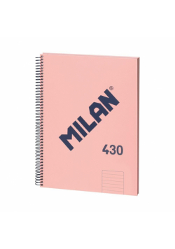 Zeszyt na spirali A4/80K linia 1918 różowy MILAN