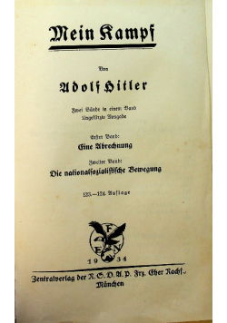 Mein Kampf 1934 r.