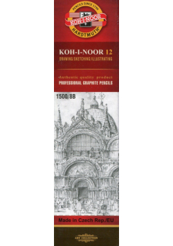 Ołówek grafitowy 12 sztuk 1500/8B