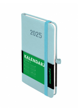 Kalendarz 2025 Memofix A6 TDW błękitny