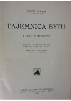 Tajemnica bytu 1925 r.