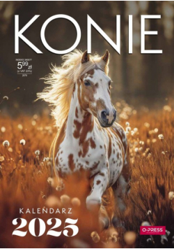 Kalendarz 2025 Konie A4 ścienny