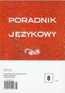 Poradnik językowy 8/2010