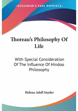Thoreau's Philosophy Of Life