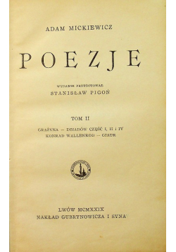 Poezje Tom II 1929 r.