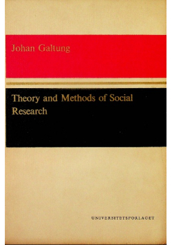 Theory and Method of Social Research