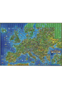 Europa mapa ścienna dla dzieci tuba, ExpressMap