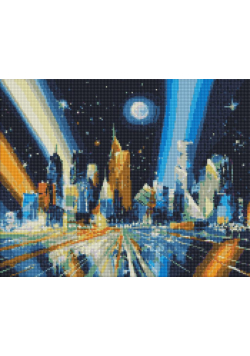 Diamentowa mozaika - Promienie metropolii 40x50