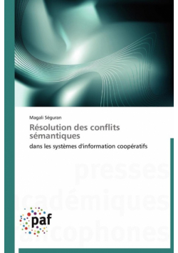 Résolution des conflits sémantiques