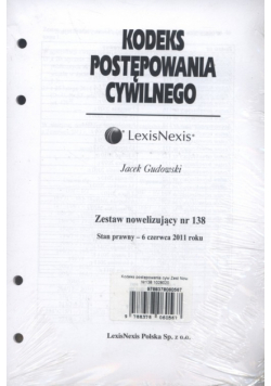 Kodeks postępowania cywilnego Zestaw nowelizujący nr 138