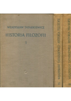Historia filozofii , Tom I-III