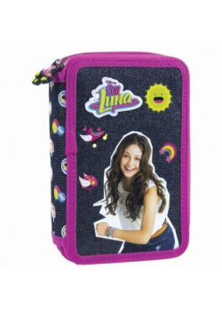 Piórnik z wyposażeniem dwukomorowy Soy Luna 12